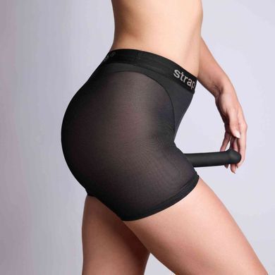 Шорты с фиксацией дилдо Strap-On-Me Harness Lingerie Halo - XS - Black