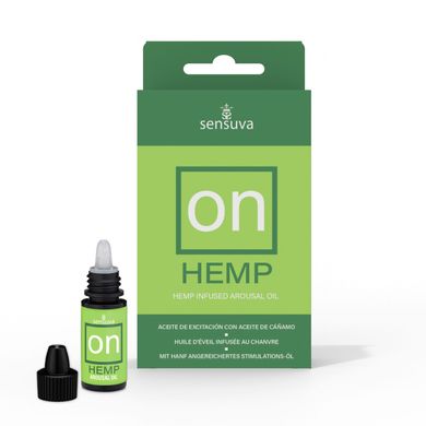 Возбуждающе капли для клитора Sensuva - ON for Her Hemp Infused Arousal Oil (5 мл) с маслом конопли