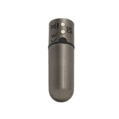Вибропуля PowerBullet First-Class Bullet 2.5&Prime; with Key Chain Pouch, Gun Metal, 9 режимов вибрации