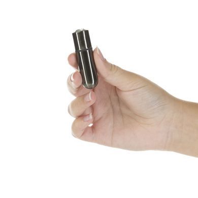 Вибропуля PowerBullet First-Class Bullet 2.5&Prime; with Key Chain Pouch, Gun Metal, 9 режимов вибрации
