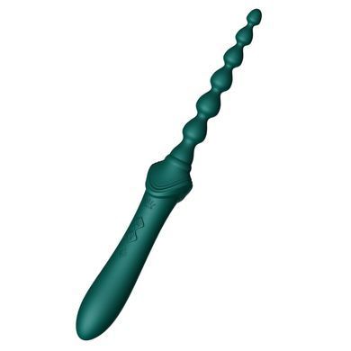 Мультифункциональный вибратор Zalo &mdash; Bess 2 Turquoise Green, 4 насадки, подогрев