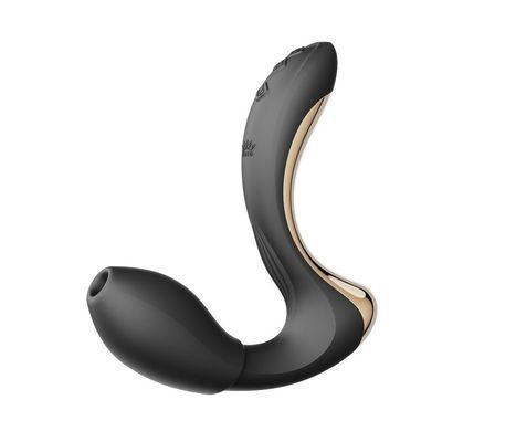 Вибратор-пульсатор с вакуумной насадкой Zalo &ndash; Talis G-Spot PulseWave Vibrator Obsidian Black