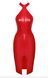Платье Noir Handmade F354 Red powerwetlook dress - S