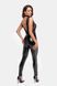 Комбинезон Noir Handmade F298 Libido, XXL, под латекс, кружевной верх, чокер, съемные бусы, доступ