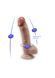 Фалоімітатор SilexD Johnny Premium Real Skin Flesh (7in MODEL 1), ультрареалістик, діаметр 3,8 см