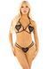 Комплект Leg Avenue Open Cup Bra and Pearl String One Size, Black