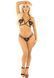 Комплект Leg Avenue Open Cup Bra and Pearl String One Size, Black
