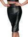 Юбка-карандаш со шнуровкой Noir Handmade F152 Powerwetlook pencil skirt, S, с мокрым эффектом