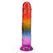 Дилдо Doc Johnson Crystal Jellies - 8.5 Inch Сlassic Dong - Rainbow