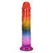 Дилдо Doc Johnson Crystal Jellies - 8.5 Inch Сlassic Dong - Rainbow
