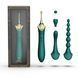 Мультифункциональный вибратор Zalo &mdash; Bess 2 Turquoise Green, 4 насадки, подогрев