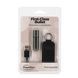 Вибропуля PowerBullet First-Class Bullet 2.5&Prime; with Key Chain Pouch, Gun Metal, 9 режимов вибрации