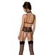 Корсет с открытой грудью Passion DOMINICA CORSET XXL/XXXL beige, пажи для чулок, стринги