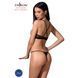 Комплект белья Passion Exclusive QUENTRIS BIKINI XXL/XXXL, black, стринги и полуоткрытый лиф