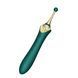 Мультифункциональный вибратор Zalo &mdash; Bess 2 Turquoise Green, 4 насадки, подогрев