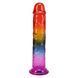 Дилдо Doc Johnson Crystal Jellies - 8.5 Inch Сlassic Dong - Rainbow