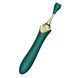 Мультифункциональный вибратор Zalo &mdash; Bess 2 Turquoise Green, 4 насадки, подогрев