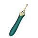 Мультифункциональный вибратор Zalo &mdash; Bess 2 Turquoise Green, 4 насадки, подогрев