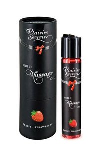 Массажное масло Plaisirs Secrets Strawberry (59 мл)