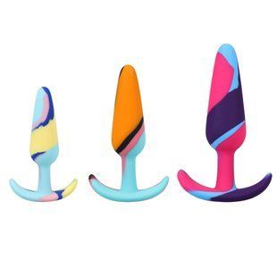 Набор анальных пробок Doc Johnson Mood Naughty 1 Kaleidoscope Trainer Set