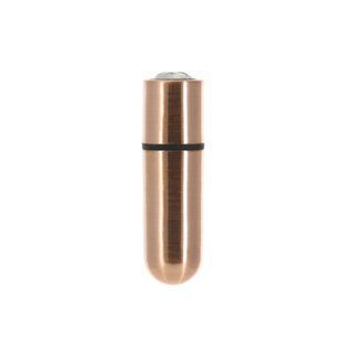 Вибропуля PowerBullet First-Class Bullet 2.5&Prime; with Key Chain Pouch, Rose Gold, 9 режимов вибрации