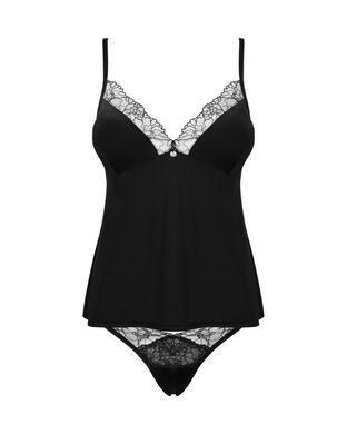 Топ и трусики Obsessive Bella Rou top & panties XS/S, топ, трусики