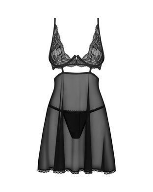 Бэби-долл Obsessive Nutris babydoll & thong XL/2XL