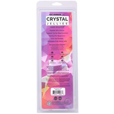 Дилдо Doc Johnson Crystal Jellies - Anal Starter - 5.5 Inches - Teal