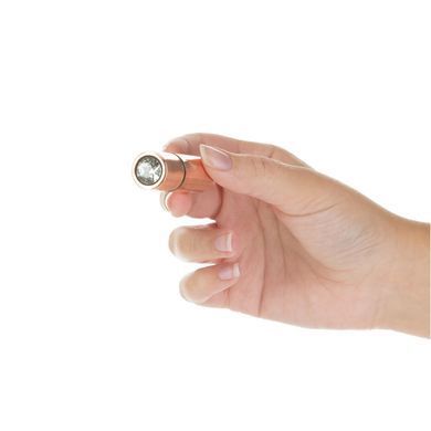 Вибропуля PowerBullet First-Class Bullet 2.5&Prime; with Key Chain Pouch, Rose Gold, 9 режимов вибрации