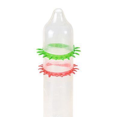 Насадка на член Recare Spike Condom Green (презерватив с рядами шипов)