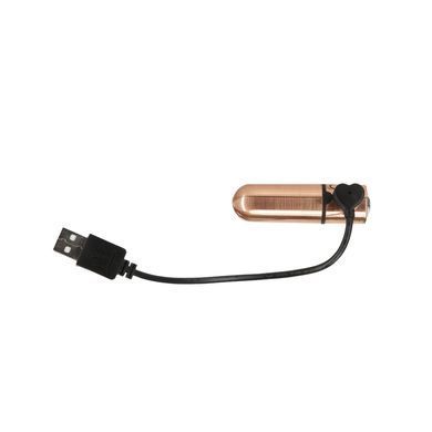 Вибропуля PowerBullet First-Class Bullet 2.5&Prime; with Key Chain Pouch, Rose Gold, 9 режимов вибрации