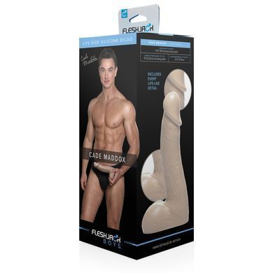 Фаллоимитатор Fleshjack Boys: Cade Maddox Dildo, по слепку пениса порноактера
