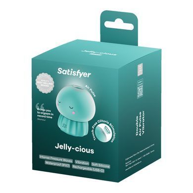 Вакуумный клиторальный стимулятор Satisfyer Jelly-cious Green