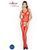 Бодистокинг Passion BS038 red, комбинезон, имитация чулок и пояса