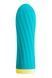 Вибропуля S Pleasures Bullets Twist & Shout Turquoise, бирюзовая, ребристая поверхность, 10 режимов