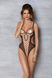 Эротическое боди Passion MARINA BODY, L/XL, beige, с открытыми чашками