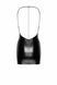 Платье Noir Handmade F307 Mirage, M, black, мини, под латекс, открытая спина, декор из стразов