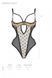 Эротическое боди Passion MARINA BODY, L/XL, beige, с открытыми чашками