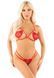 Комплект Leg Avenue Open Cup Bra and Pearl String One Size, Red