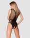 (SALE) Сітчастий бодістокінг з доступом Obsessive B115 teddy S/M/L, чорний