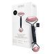 Ролер-масажер для обличчя та тіла з рожевим кварцом GESKE SmartAppGuided Rose Quartz Face & Body Roller 5in1 black