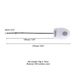 Уретральний зонд LOCKINK SEVANDA Vibrating & E-stim Metal Urethral Sounding - White