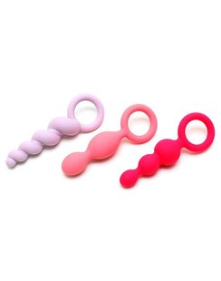 Набор анальных пробок Satisfyer Plugs colored (set of 3)