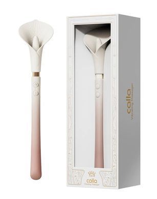 Роскошный вибромассажер Zalo &ndash; Calla Blossom Pink, двусторонний, 2 мотора
