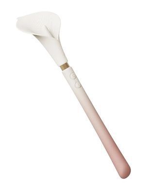 Роскошный вибромассажер Zalo &ndash; Calla Blossom Pink, двусторонний, 2 мотора
