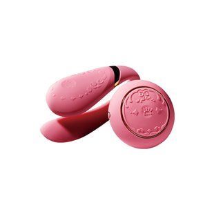 Смартвибратор для пар Zalo &mdash; Fanfan set Rouge Pink, пульт ДУ