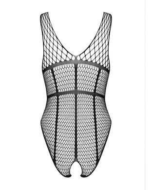 Бодистокинг из крупной сетки с доступом Obsessive B117 teddy S/M/L, черный