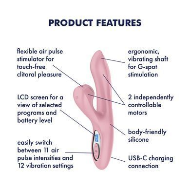 Вакуумный вибратор-кролик Satisfyer Pro+ G-Spot Generation 2 Pink