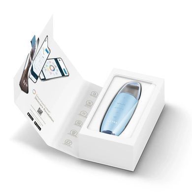 Мікрострумовий скрабер для шкіри та усунення чорних точок GESKE MicroCurrent Skin Scrubber&Blackhead Remover 9в1 aquamarine