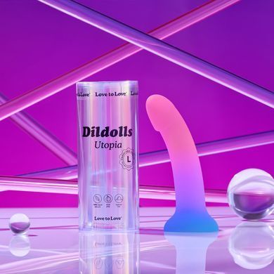 Дилдо с цветным градиентом Love To Love DILDOLLS - UTOPIA L ультрамягкий